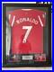 Cristiano Ronaldo Signed and Framed Manchester United Shirt Beckett Witnessed QR