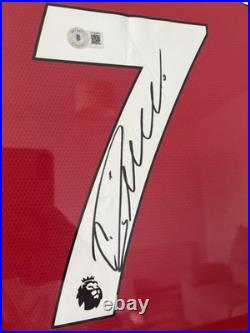 Cristiano Ronaldo Signed and Framed Manchester United Shirt Beckett Witnessed QR