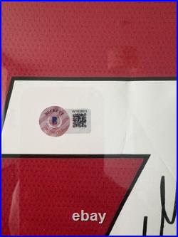 Cristiano Ronaldo Signed and Framed Manchester United Shirt Beckett Witnessed QR