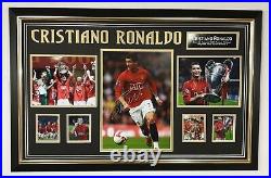Cristiano Ronaldo of MANCHESTER UNITED Signed Photo Picture Autographed Display