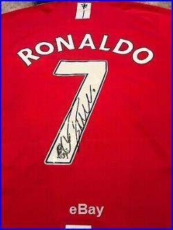Cristiano Ronaldo signed Manchester United 2008 Champions Shirt