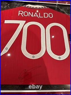 Cristiano Ronaldo signed Manchester United 700 goals shirt