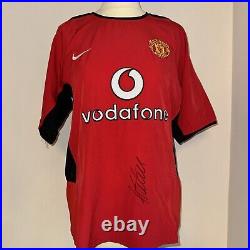 Darren Fletcher Hand Signed Manchester United Home Shirt