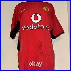 Darren Fletcher Hand Signed Manchester United Home Shirt