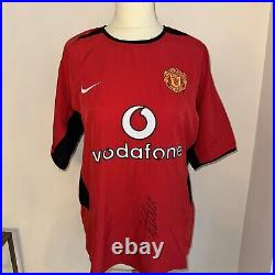 Darren Fletcher Hand Signed Manchester United Home Shirt