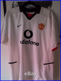 Darren Fletcher Manchester United Match Issued Shirt 03/04 Signed