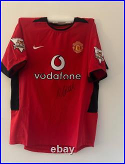 Darren Fletcher Manchester United Signed Shirt EXACT VIDEO PROOF INCLUDED