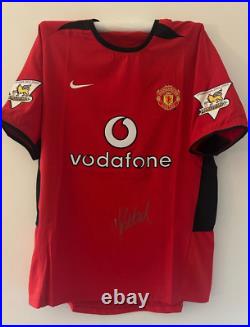 Darren Fletcher Manchester United Signed Shirt EXACT VIDEO PROOF INCLUDED