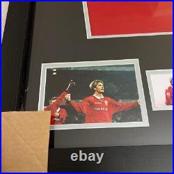 David Beckham -Manchester United 2000/01 -Signed & Inscribed Jersey -Framed +COA