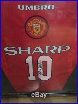 David Beckham Manchester United Football Shirt Signed 1996/97 Man Utd Madrid