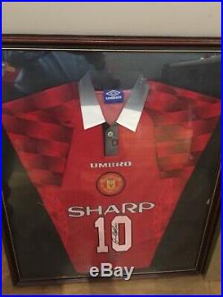 David Beckham Manchester United Football Shirt Signed 1996/97 Man Utd Madrid