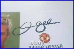 David Beckham Manchester United Man U Signed Official Club Card Autographed Auto