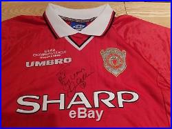 David Beckham Manchester United Original Hand-Signed Shirt 1999 Champions League