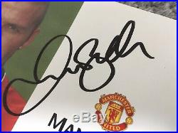 David Beckham Manchester United Signed Club Card Rare Autograph Man Utd