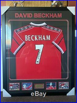 David Beckham Personally Signed 1998/99 Manchester United Football Club Jersey