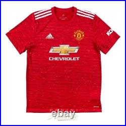David Beckham Signed #7 Manchester United 2020-21 Home Jersey Panini Authentic