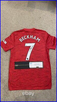 David Beckham Signed Autographed Manchester United Jersey Panini COA