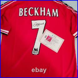 David Beckham Signed Manchester United 2014/15 Footbsll Shirt With COA Auto