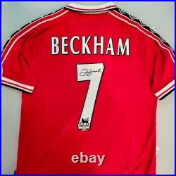 David Beckham Signed Manchester United 2014/15 Footbsll Shirt With COA Auto