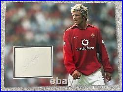 David Beckham Signed Manchester United Display