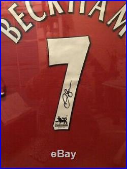 David Beckham Signed Manchester United Jersey with COA