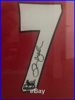 David Beckham personally signed Number 7 Manchester United shirt