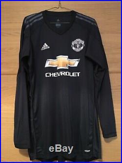 David De Gea Signed Manchester United Shirt 2018 Shirt, Spain, With Proof