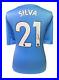David Silva Signed Manchester City Football Shirt See Proof & Coa