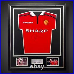 Deluxe Framed Roy Keane Manchester United Signed Shirt With COA £399