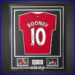 Deluxe Framed Wayne Rooney Hand Signed Manchester United Shirt With COA £240