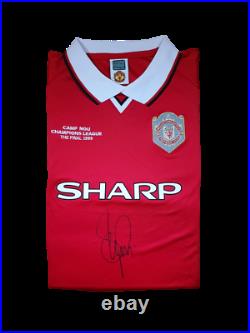Denis Irwin Signed Manchester United 1999 Champions League Final Shirt