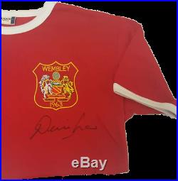 Denis Law 1963 FA Cup Final Hand Signed Manchester United Shirt