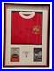Denis Law Signed Framed Manchester United Shirt 1963 Coa Autograph