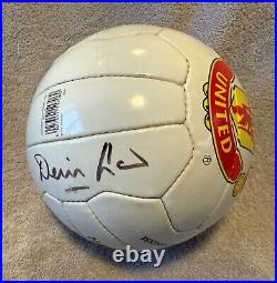 Denis Law Signed Manchester United Leather Football