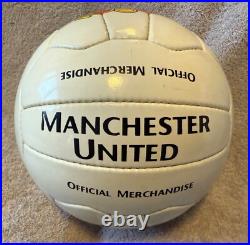 Denis Law Signed Manchester United Leather Football