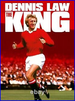 Denis Law Signed Manchester United Leather Football