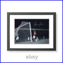 Denis Law Signed Manchester United Photo Man Utd Autograph COA