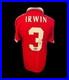 Dennis Irwin Manchester United Retro Hand Signed Home Shirt