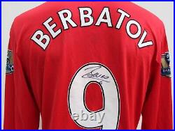 Dimitar Berbatov Match Worn & Signed Manchester United Shirt v Bolton 27.3.2010