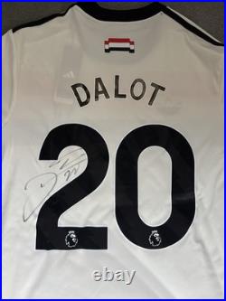 Diogo Dalot Signed Manchester United Shirt Old Trafford Genuine Portugal Diogo Dalot Signed Manchester United Shirt Old Trafford Genuine Portugal