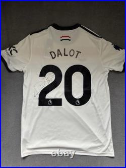 Diogo Dalot Signed Manchester United Shirt Old Trafford Genuine Portugal Diogo Dalot Signed Manchester United Shirt Old Trafford Genuine Portugal