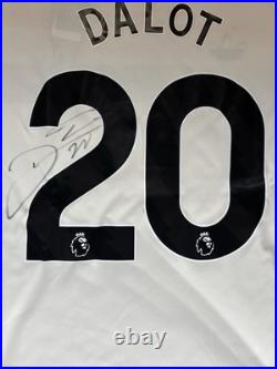 Diogo Dalot Signed Manchester United Shirt Old Trafford Genuine Portugal Diogo Dalot Signed Manchester United Shirt Old Trafford Genuine Portugal