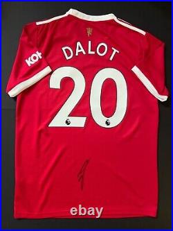 Diogo dalot hand signed manchester united shirt with COA