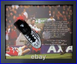 Dome Framed Ryan Giggs Manchester United Signed Football Boot See Proof & Coa Dome Framed Ryan Giggs Manchester United Signed Football Boot See Proof & Coa