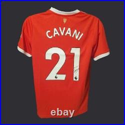 Edinson Cavani Manchester United Signed 21/22 Shirt COA