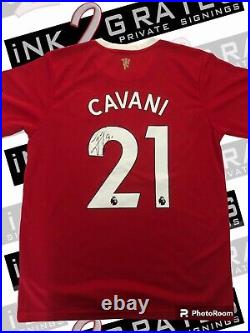 Edinson Cavani Premier League Manchester United Signed Football Shirt Autograph