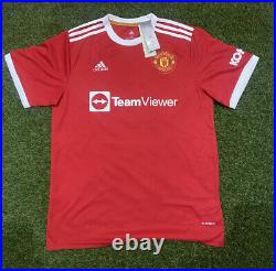 Edinson Cavani-hand Signed Manchester United Home Shirt 21/22 -coa Exact Proof