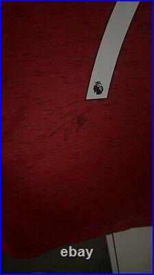 Edison Cavani Hand Signed Manchester United Shirt Framed