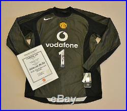 Edwin van der Sar Signed Manchester United 05/06 GK Shirt Autograph Man Utd COA