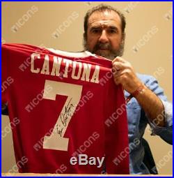 Eric Cantona Back Signed Manchester United Home Shirt Autograph Jersey